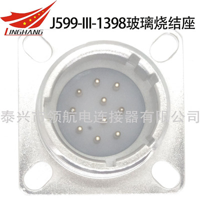 10芯航空插頭連接器J599-III-1398玻璃燒結(jié)座玻璃燒結(jié)座玻璃氣密封插座穿墻轉(zhuǎn)接座真空密封耐高壓CF法蘭盤(pán)KF真空法蘭